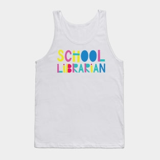 School Librarian Gift Idea Cute Back to School Tank Top